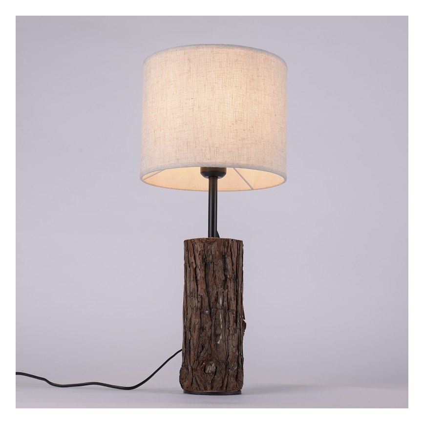 Leuchten Direkt 11233-79 - Stolna lampa BARK 1xE27/40W/230V drvo