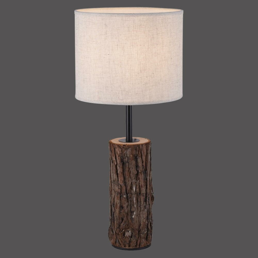 Leuchten Direkt 11233-79 - Stolna lampa BARK 1xE27/40W/230V drvo