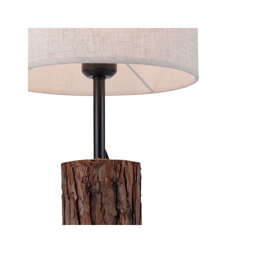 Leuchten Direkt 11233-79 - Stolna lampa BARK 1xE27/40W/230V drvo