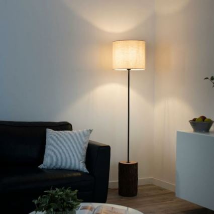 Leuchten Direkt 11234-79 - Stajaća lampa BARK 1xE27/40W/230V drvo