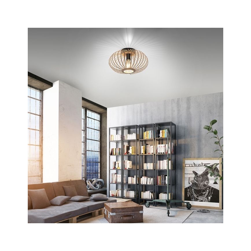 Leuchten Direkt 11410-79 - Nadgradni luster RACOON 1xE27/40W/230V pr. 40 cm bambus