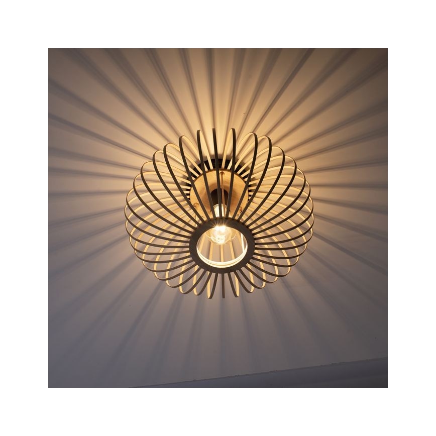Leuchten Direkt 11410-79 - Nadgradni luster RACOON 1xE27/40W/230V pr. 40 cm bambus