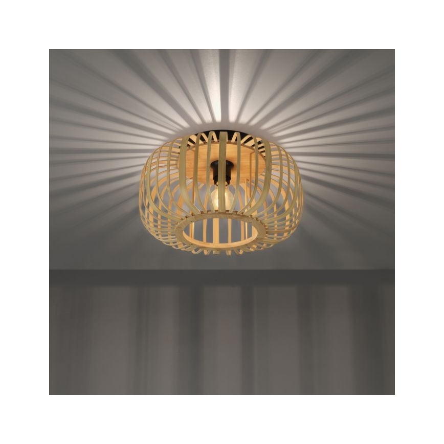 Leuchten Direkt 11412-79 - Nadgradni luster RACOON 1xE27/40W/230V pr. 40 cm bambus