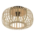 Leuchten Direkt 11412-79 - Stropna lampa RACOON 1xE27/40W/230V promjer 40 cm bambus