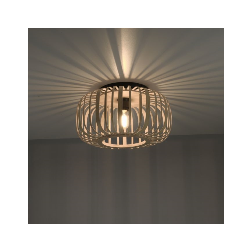 Leuchten Direkt 11412-79 - Stropna lampa RACOON 1xE27/40W/230V promjer 40 cm bambus