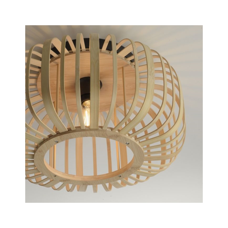 Leuchten Direkt 11412-79 - Stropna lampa RACOON 1xE27/40W/230V promjer 40 cm bambus