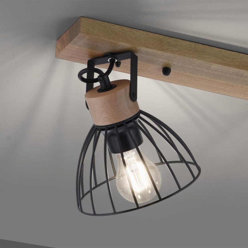 Leuchten Direkt 11418-18 - Ugradbena svjetiljka LAMI 3xE27/25W/230V akacija/metal