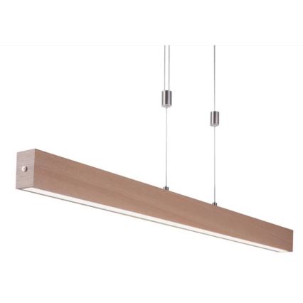 Leuchten Direkt 11420-78 - LED luster na sajli AMANDA LED/30W/230V 2700-5000K 110 cm smeđa