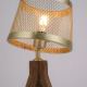 Leuchten Direkt 11423-60 - Stolna lampa FREDERIK 1xE27/60W/230V mangovac