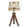 Leuchten Direkt 11423-60 - Stolna lampa FREDERIK 1xE27/60W/230V mangovac