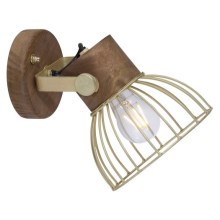 Leuchten Direkt 11486-60 - Zidna reflektorska svjetiljka ALAMI 1xE27/25W/230V mangovac