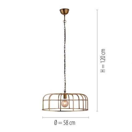 Leuchten Direkt 11493-60 - Luster na lancu AMIR 1xE27/25W/230V