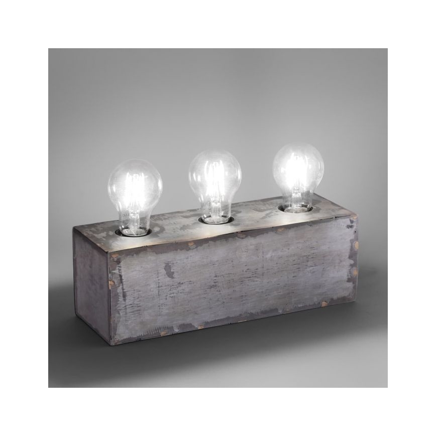 Leuchten Direkt 11498-77 - Stolna lampa SAMIA 3xE27/25W/230V