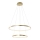 Leuchten Direkt 11525-12 -LED Luster na lancu CIRCLE LED/18,5W/230V + LED/23,5W