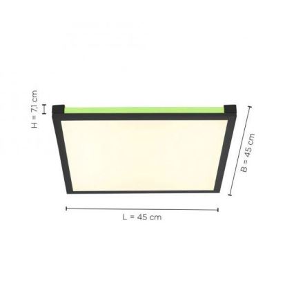 Leuchten Direkt 11621-18 - LED RGB stropna svjetiljka s prigušivanjem MARIO LED/24W/230V 2700-5000K + daljinski upravljač