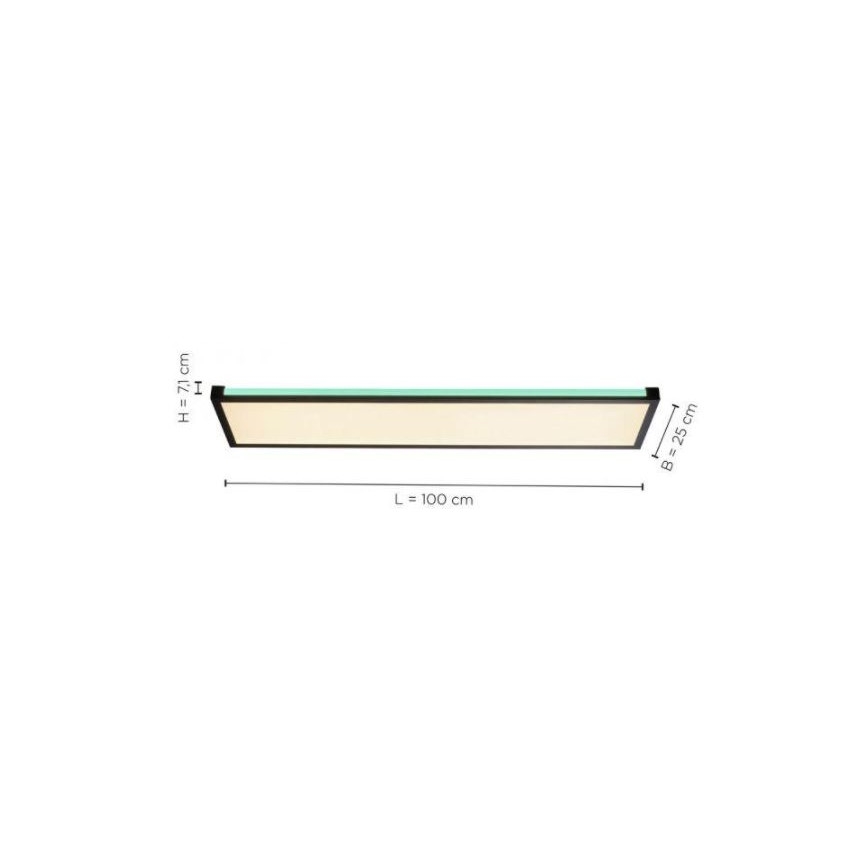 Leuchten Direkt 11622-18 - LED RGB Prigušiva stropna svjetiljka MARIO LED/29W/230V 2700-5000K + daljinski upravljač