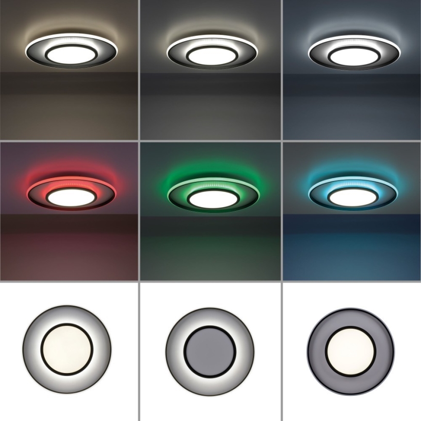 Leuchten Direkt 11627-18 - LED RGB Prigušiva svjetiljka ARENDA LED/31W/230V 2700-5000K + daljinski upravljač