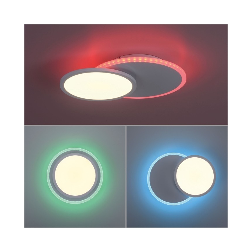 Leuchten Direkt 11662-16 - LED RGB Prigušiva stropna svjetiljka ARENDA LED/21W/230V + daljinski upravljač