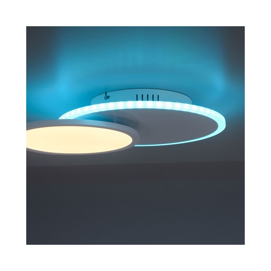 Leuchten Direkt 11662-16 - LED RGB Prigušiva stropna svjetiljka ARENDA LED/21W/230V + daljinski upravljač