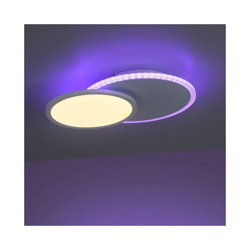Leuchten Direkt 11662-16 - LED RGB Prigušiva stropna svjetiljka ARENDA LED/21W/230V + daljinski upravljač