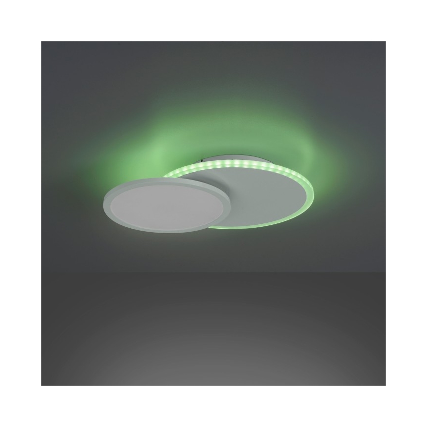 Leuchten Direkt 11662-16 - LED RGB Prigušiva stropna svjetiljka ARENDA LED/21W/230V + daljinski upravljač