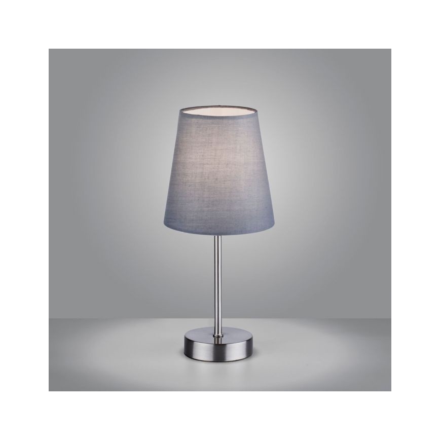 Leuchten Direkt 11680-15 - Stolna lampa HEINRICH 1xE14/40W/230V siva