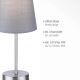 Leuchten Direkt 11680-15 - Stolna lampa HEINRICH 1xE14/40W/230V siva