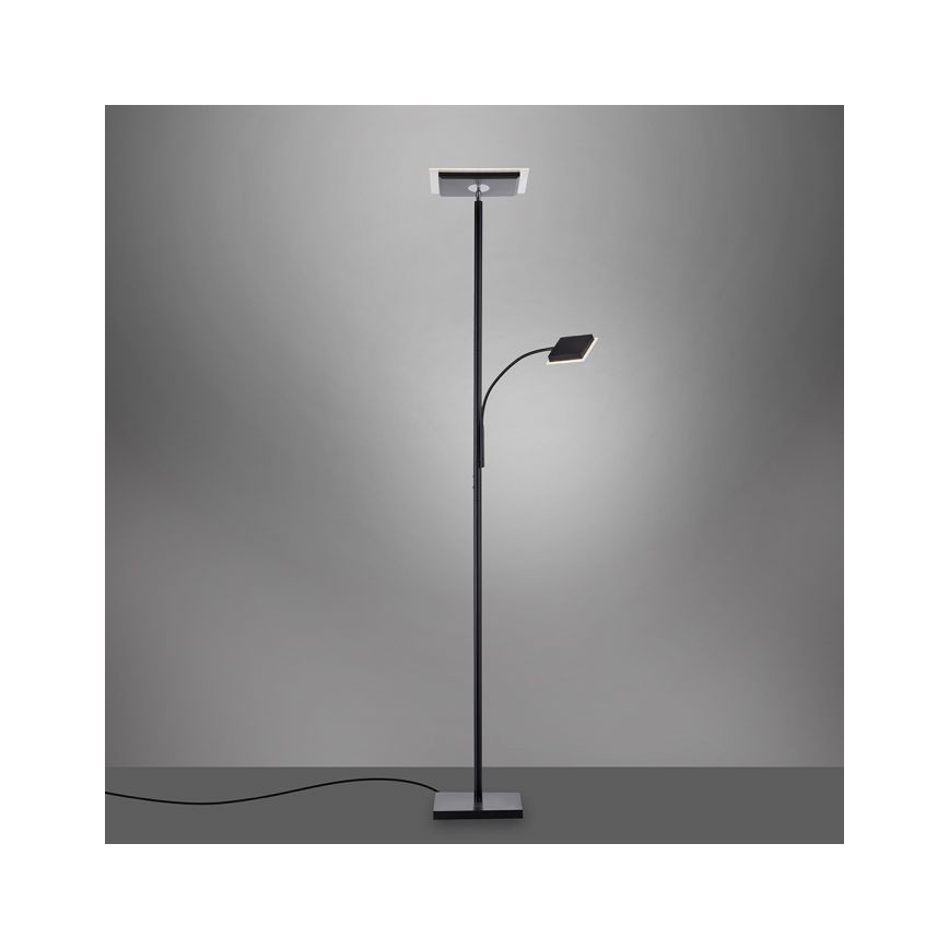 Leuchten Direkt 11710-18 - LED Prigušiva podna lampa HANS LED/21,5W/230V + LED/4W