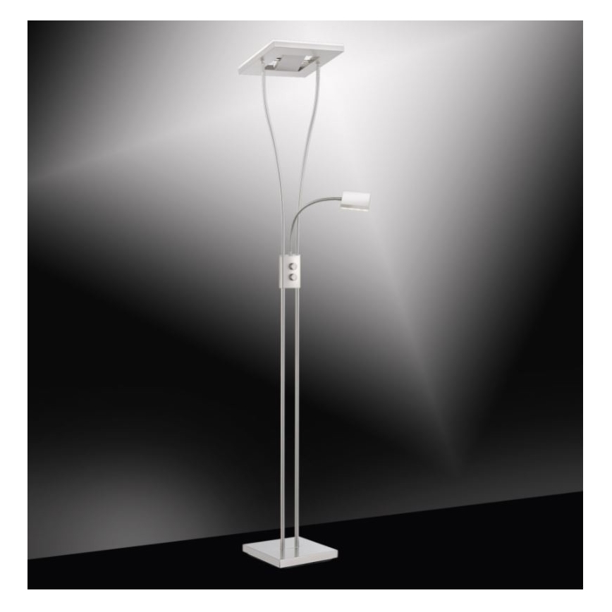 Leuchten Direkt 11780-55 - LED RGB Prigušiva podna lampa HELIA LED/16W/230V + 2xLED/4W + daljinski upravljač