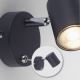 Leuchten Direkt 11941-13 - LED Zidna reflektorska svjetiljka TARIK 1xGU10/5W/230V crna