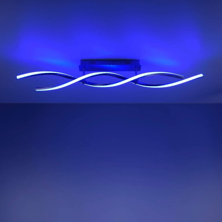 Leuchten Direkt 11993-55 - LED RGB Prigušivi nadgradni luster SWING 2xLED/8,5W/230V 2700-5000K + daljinski upravljač