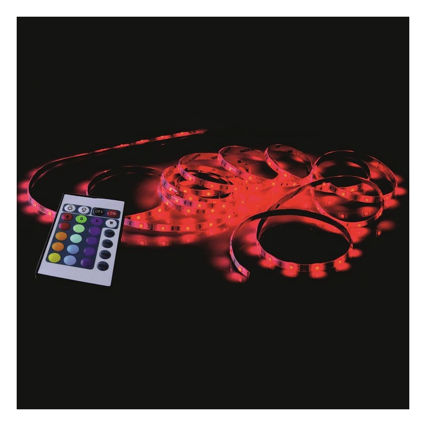 Leuchten Direkt 1210-70-BH - LED RGB Prigušiva traka TEANIA 3m 16,2W/12/230V + daljinski upravljač