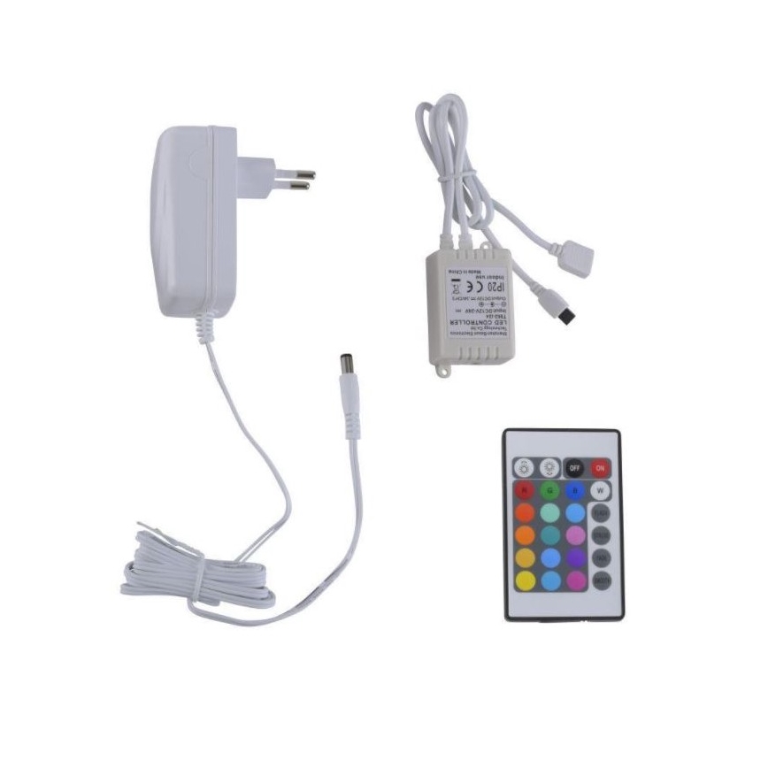 Leuchten Direkt 1210-70-BH - LED RGB Prigušiva traka TEANIA 3m 16,2W/12/230V + daljinski upravljač