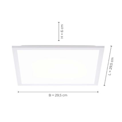 Leuchten Direkt 12200-16 - LED Stropna svjetiljka FLAT LED/17W/230V