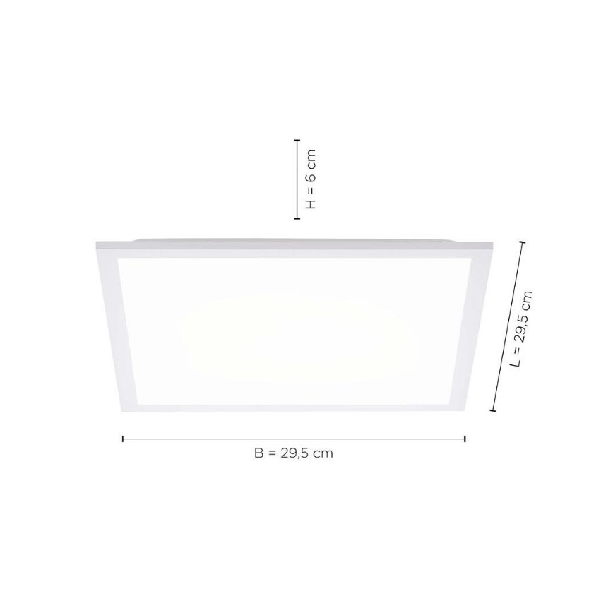 Leuchten Direkt 12200-16 - LED Stropna svjetiljka FLAT LED/17W/230V