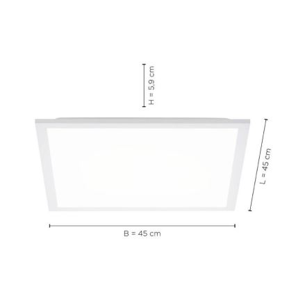 Leuchten Direkt 12201-16 - LED Stropna svjetiljka FLAT LED/22W/230V