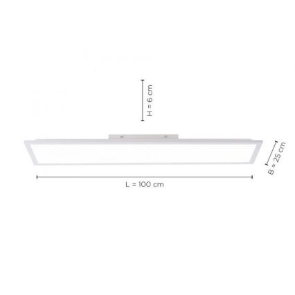 Leuchten Direkt 12204-16 - LED Panel za površinsku ugradnju FLAT LED/24W/230V