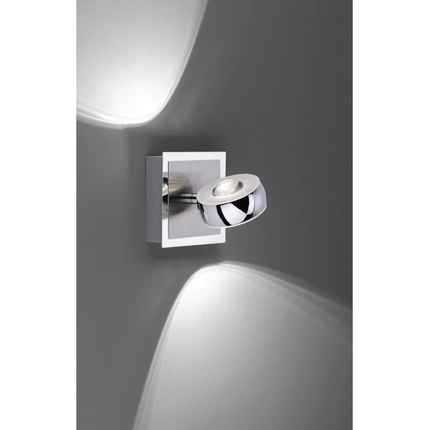 Leuchten Direkt 12471-55 -LED RGBW Prigušiva zidna reflektorska svjetiljka OPTI LED/6W/230V 2700-5000K + daljinski upravljač