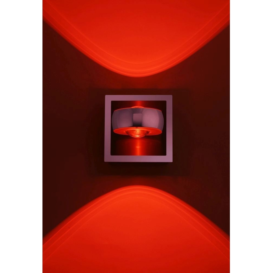 Leuchten Direkt 12471-55 -LED RGBW Prigušiva zidna reflektorska svjetiljka OPTI LED/6W/230V 2700-5000K + daljinski upravljač