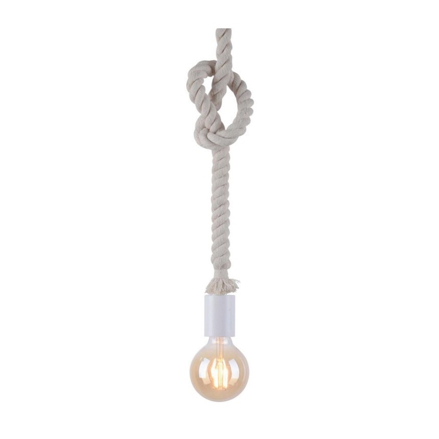 Leuchten Direkt 13572-16 - Luster na sajli DIY 1xE27/10W/230V bijela