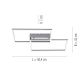 Leuchten Direkt 14018-55 - LED Prigušivi nadgradni luster IVEN 2xLED/15W/230V + daljinski upravljač