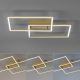 Leuchten Direkt 14018-60- LED Prigušivi nadgradni luster IVEN 2xLED/15W/230V 2700-5000K zlatna + daljinski upravljač