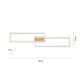 Leuchten Direkt 14019-60- LED Prigušivi nadgradni luster IVEN 2xLED/20W/230V 2700-5000K zlatna + daljinski upravljač