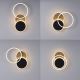 Leuchten Direkt 14116-78 - LED Stropna svjetiljka SEVENT LED/25,5W/230V crna/smeđa