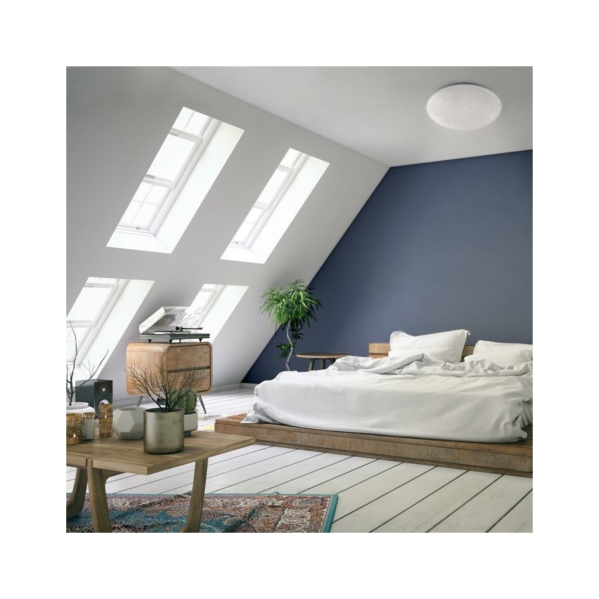 Leuchten Direkt 14241-16 - LED RGB Prigušiva stropna svjetiljka SKYLER LED/5,6W/230V + daljinski upravljač