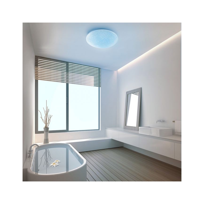 Leuchten Direkt 14241-16 - LED RGB Prigušiva stropna svjetiljka SKYLER LED/5,6W/230V + daljinski upravljač