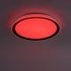Leuchten Direkt 14339-21 - LED RGB Prigušiva stropna svjetiljka KARI LED/37W/230V Tuya 2700-5000K + daljinski upravljač