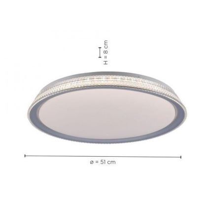 Leuchten Direkt 14359-21 - LED Prigušiva stropna svjetiljka KARI LED/36W/230V