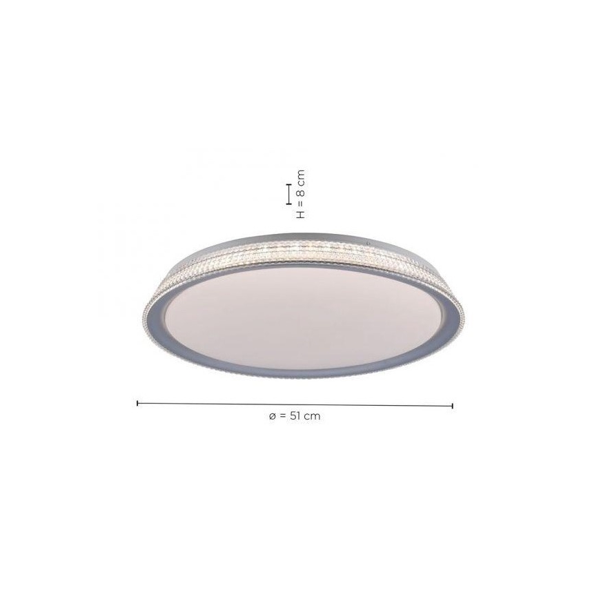 Leuchten Direkt 14359-21 - LED Prigušiva stropna svjetiljka KARI LED/36W/230V