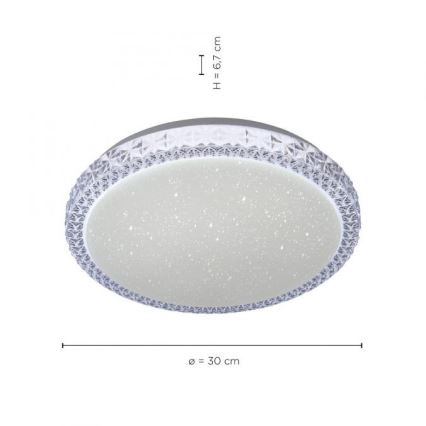 Leuchten Direkt 14370-00 - LED Prigušiva stropna svjetiljka FRIDA LED/12W/230V